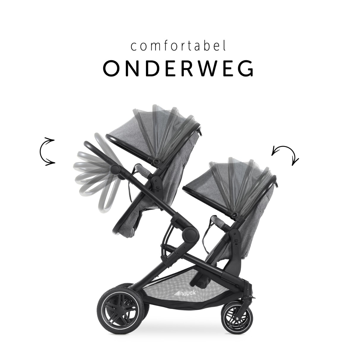 Product image - Twin Kinderwagen Atlantic ~ Grijs